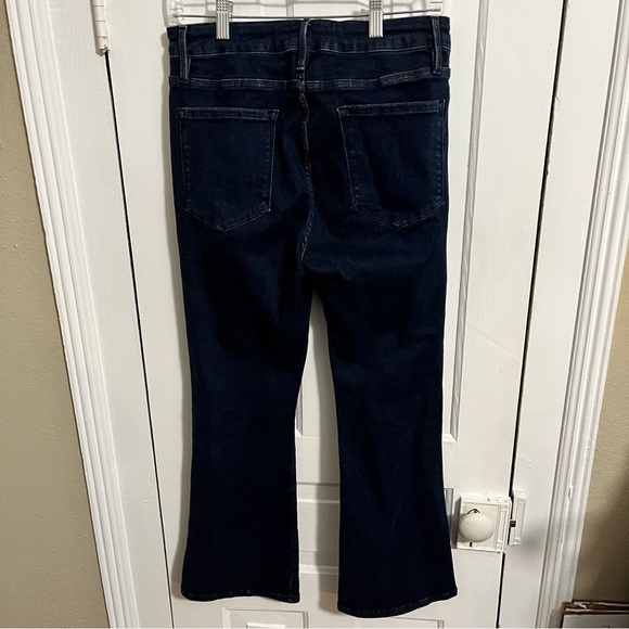 Frame Le One Crop Mini Boot Jeans Keller Dark Wash Size 2 J2 - Picture 7 of 11